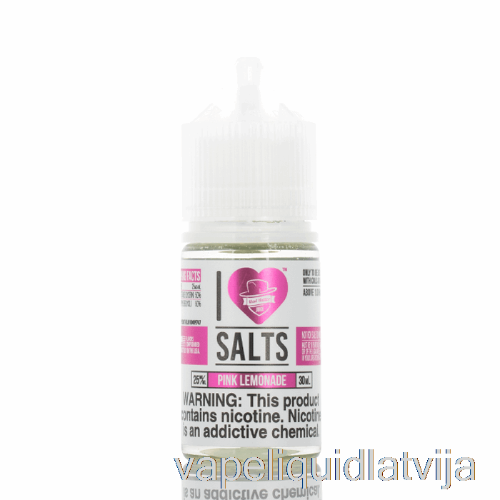 Rozā Limonāde - I Love Salts - 30ml 25mg Vape šķidrums